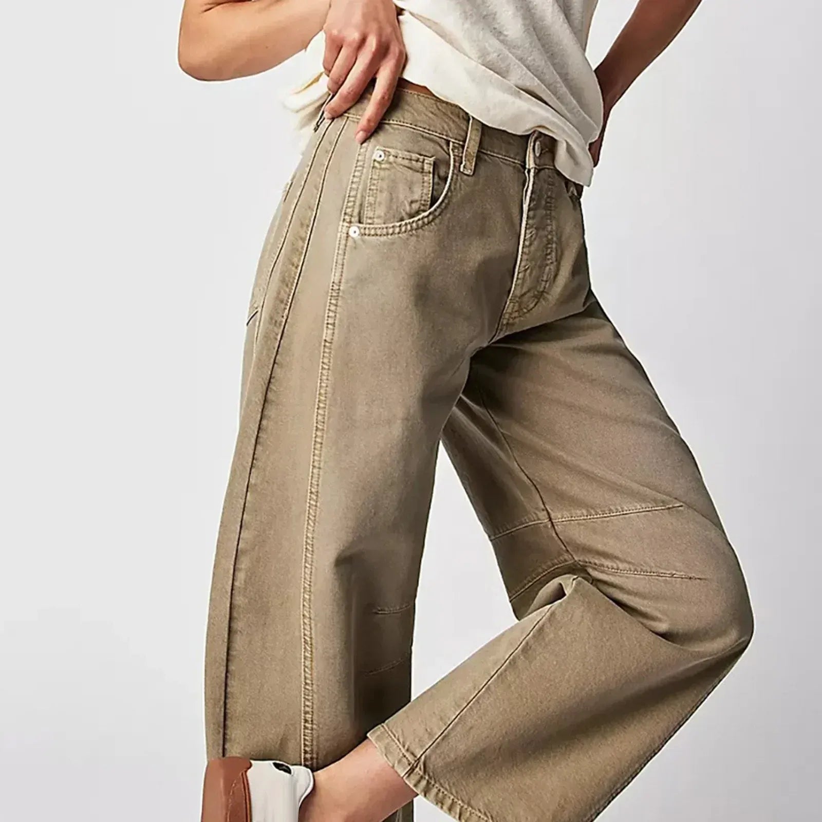 Women's Baggy Jeans – Relaxed Fit Casual Denim Trousers