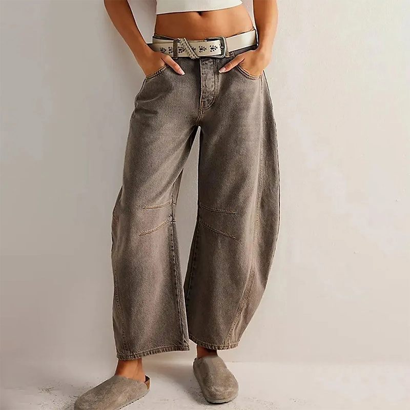 Women's Baggy Jeans – Relaxed Fit Casual Denim Trousers