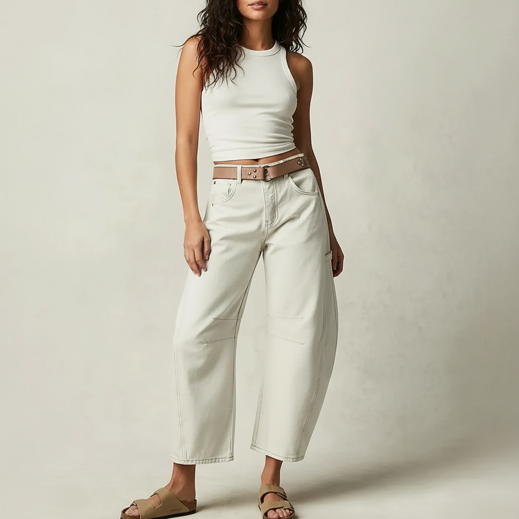 Women's Baggy Jeans – Relaxed Fit Casual Denim Trousers