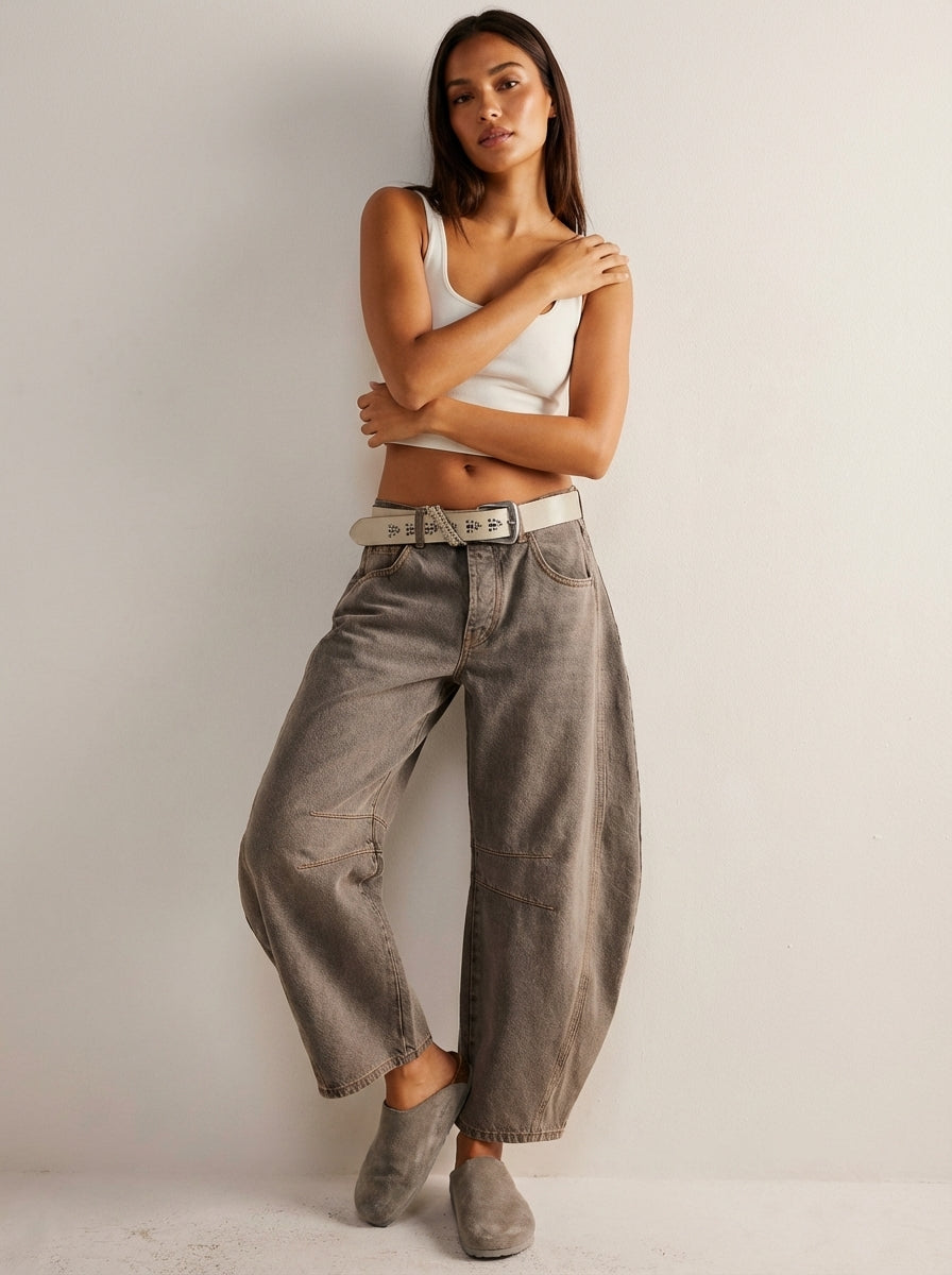 Women's Baggy Jeans – Relaxed Fit Casual Denim Trousers