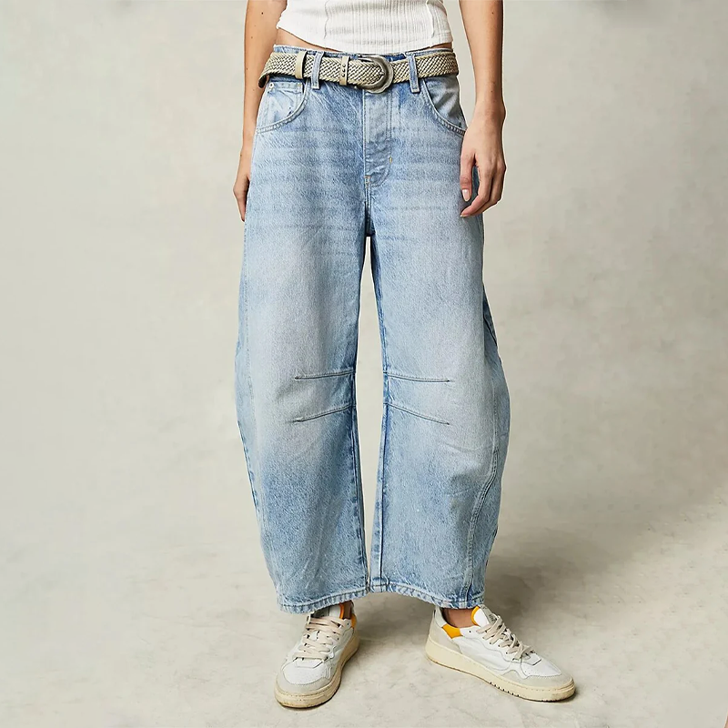 Women's Baggy Jeans – Relaxed Fit Casual Denim Trousers