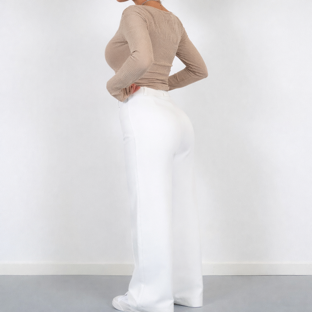 Beau Women’s High-Waist Straight-Leg Pants – Elegant Casual Work Style