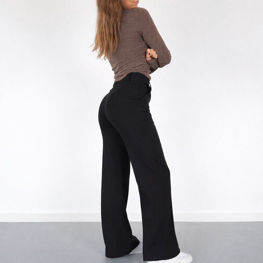 Beau Women’s High-Waist Straight-Leg Pants – Elegant Casual Work Style