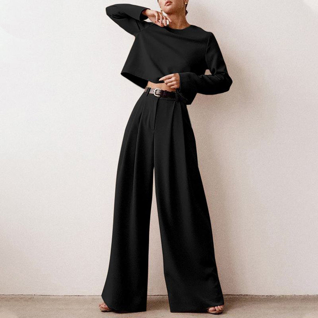 Women’s Elegant Two-Piece Palazzo Set – Relaxed Fit Stylish Outfit