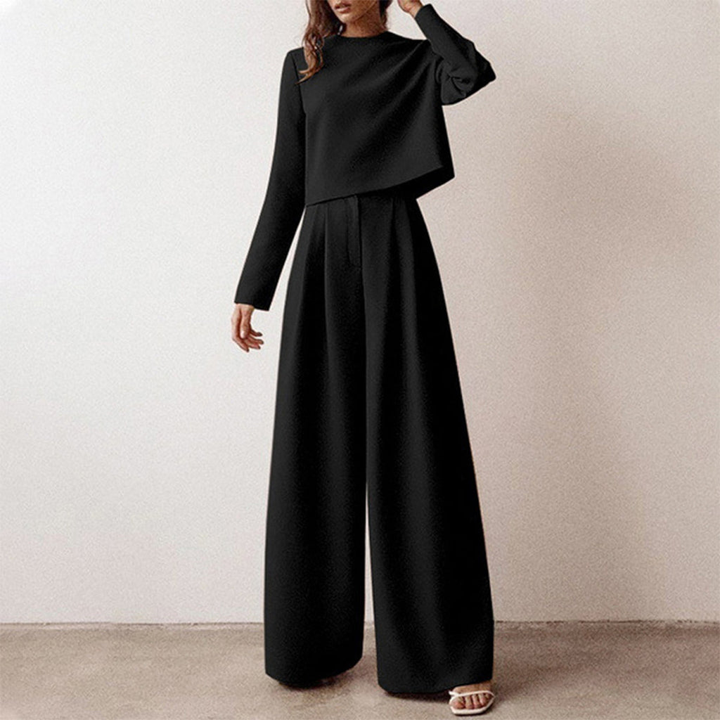 Women’s Elegant Two-Piece Palazzo Set – Relaxed Fit Stylish Outfit