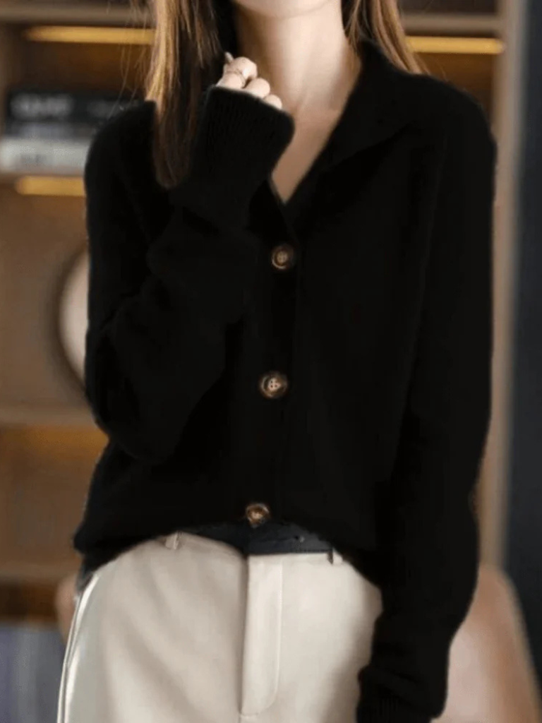 Button Cardigan - Soft and Easy to Wear