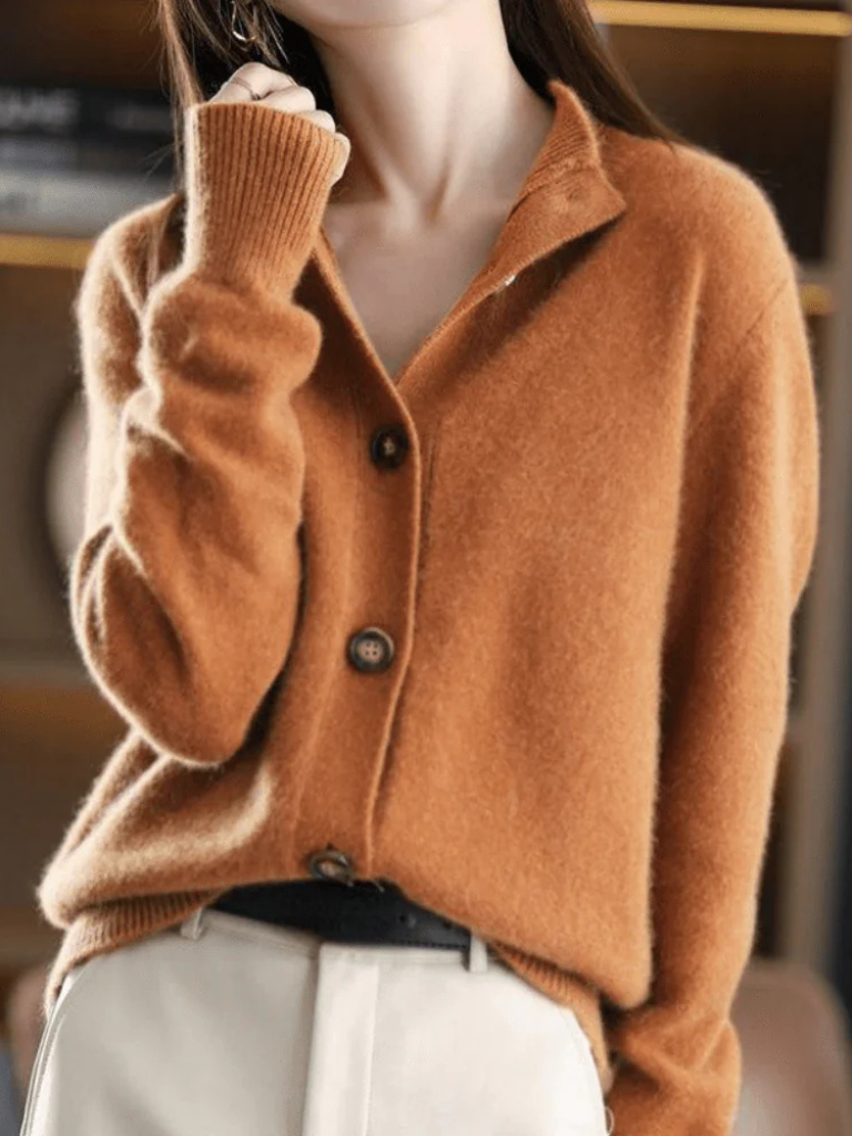 Button Cardigan - Soft and Easy to Wear