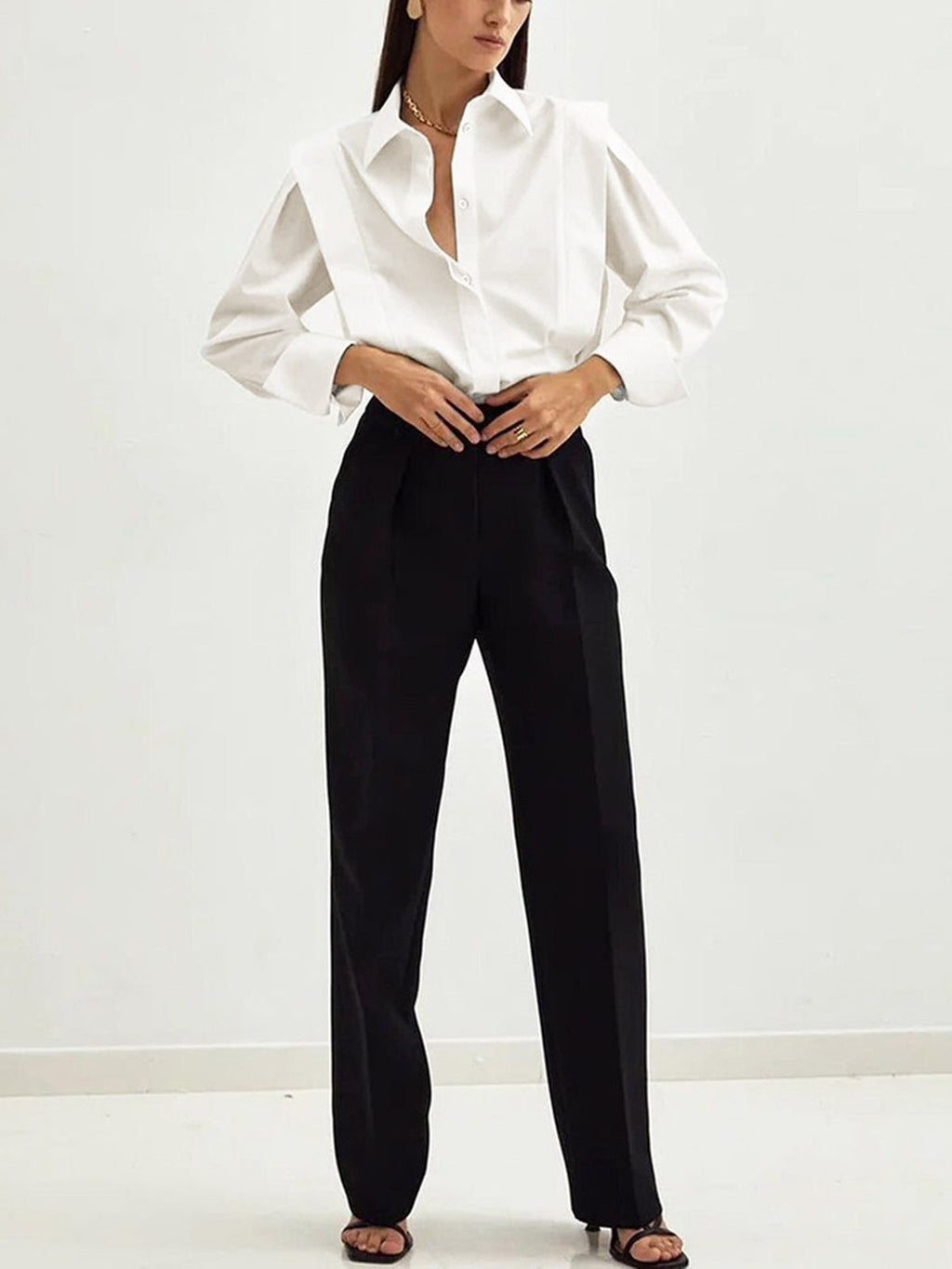 Women’s Button-Down Square Shirt – Casual Stylish Top