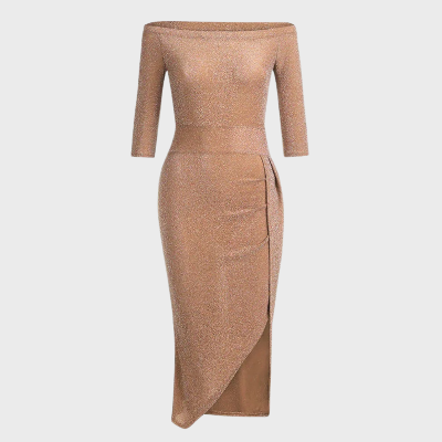 Women’s Autumn Feathered Bodycon Dress – Versatile Elegant Party Occasion Style