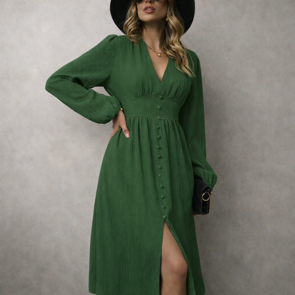 Sade Women’s Vintage-Chic Maxi Dress – Elegant Flowy Summer Party Style