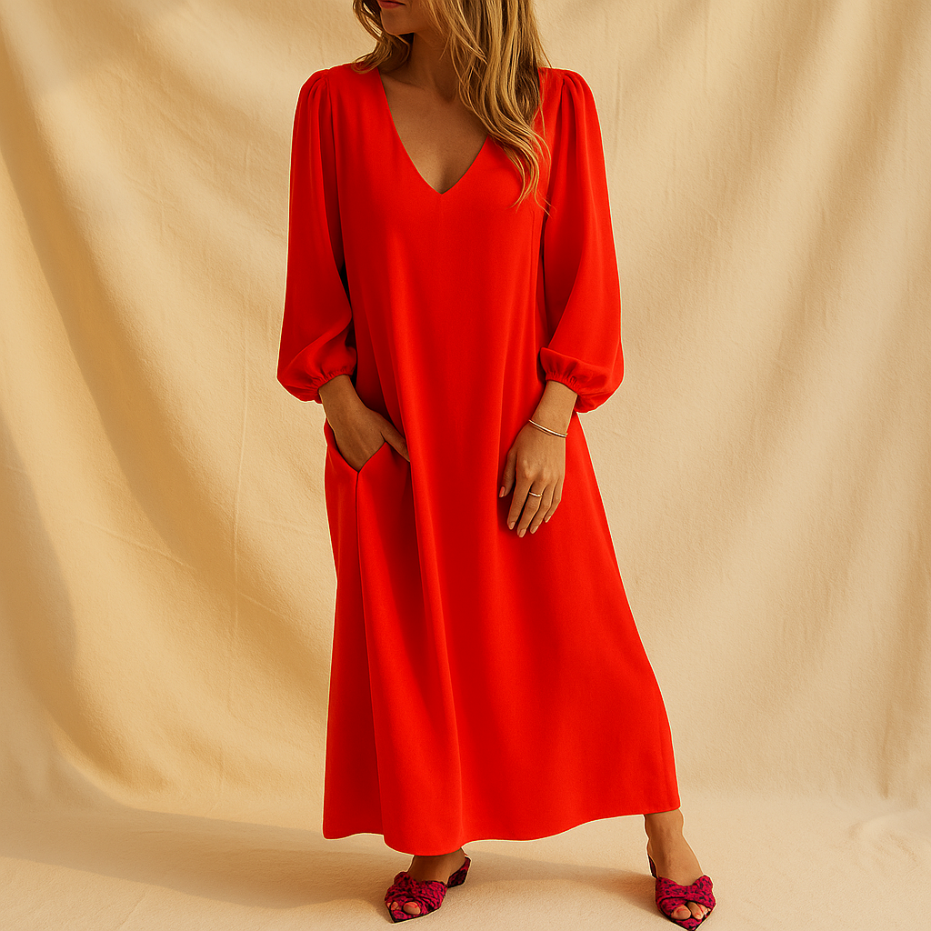 Women's Elegant Evening Maxi Dress – Flowy Formal Occasion Dress