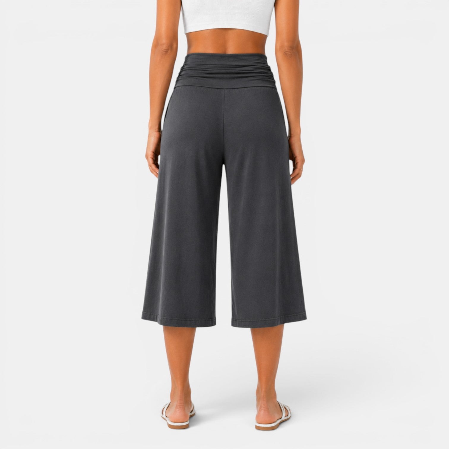 Women's Stretch Capri Trousers - Lightweight Comfortable Everyday Pants