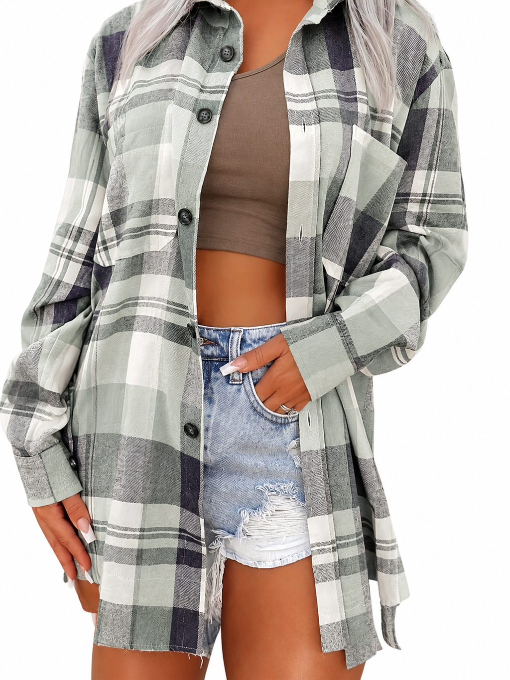 Women's Long Sleeve Summer Shirt - Light Airy Everyday Blouse