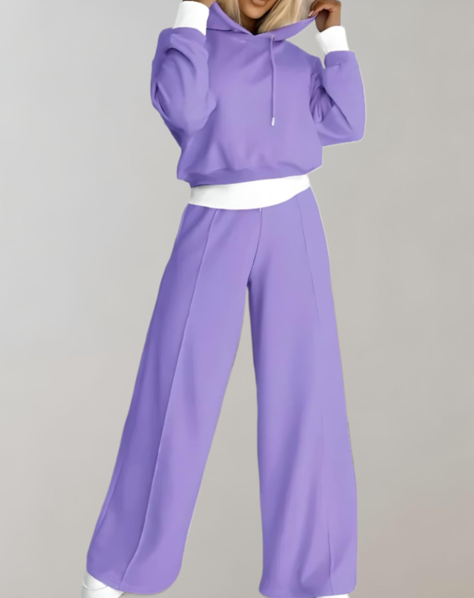Women’s Luxe High-Waist Tracksuit – Comfortable Casual Loungewear