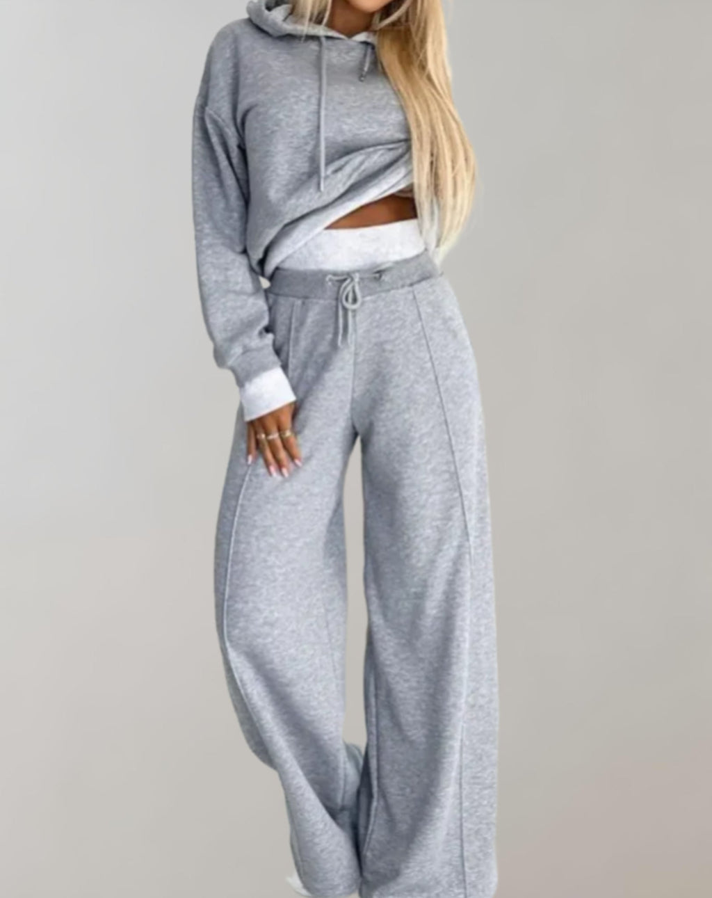 Women’s Luxe High-Waist Tracksuit – Comfortable Casual Loungewear