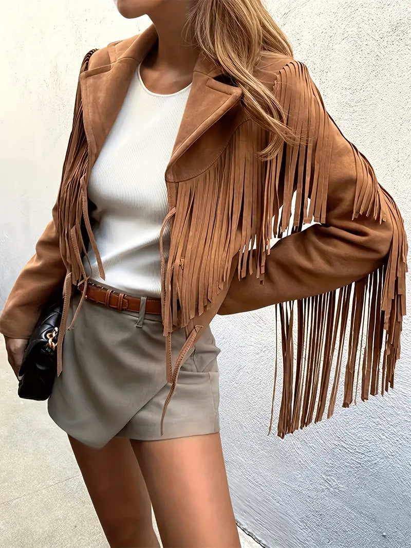 Fringe Suede Jacket - Boho and Soft