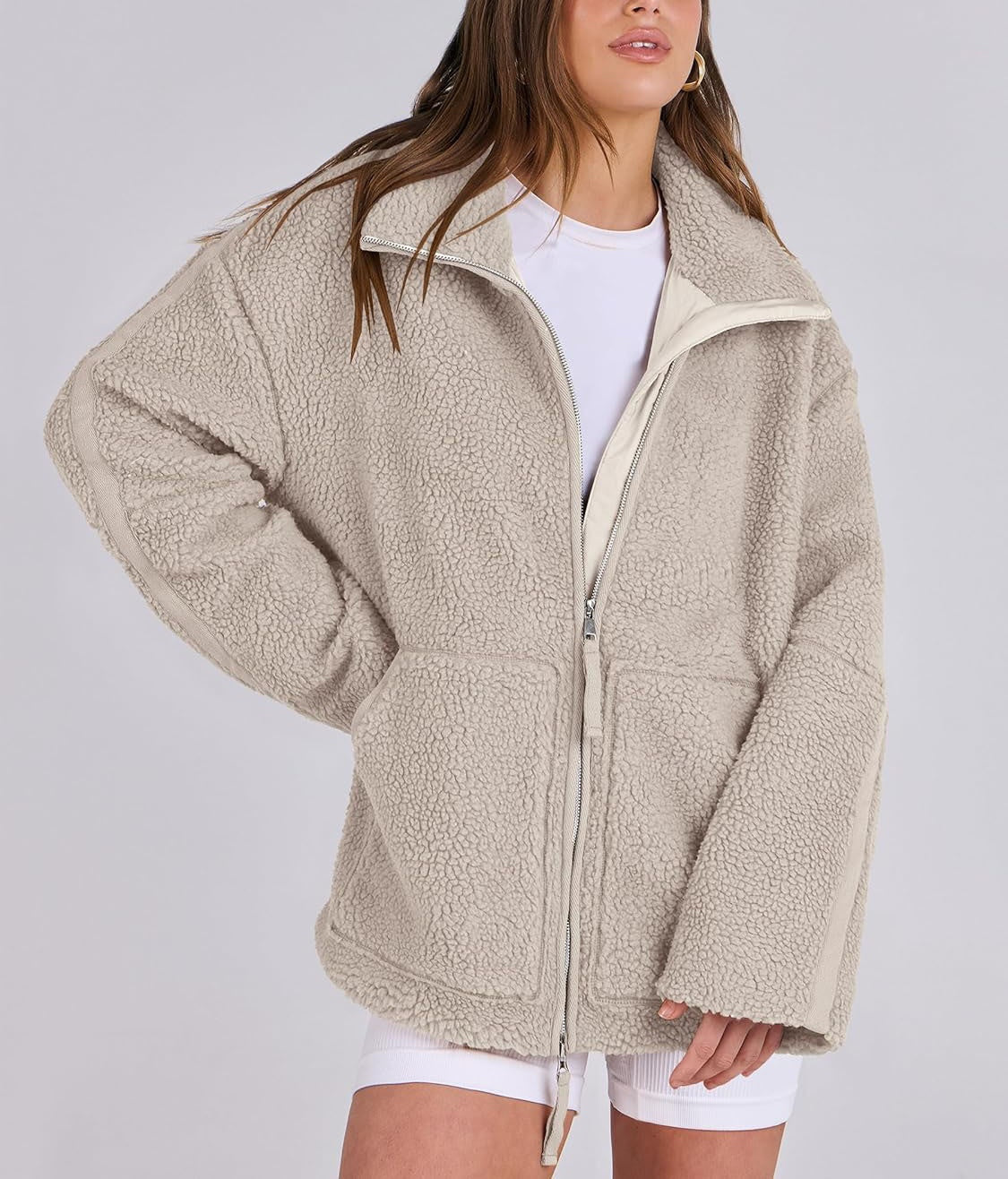 Women's Teddy Jacket - Soft Trendy Everyday Outerwear