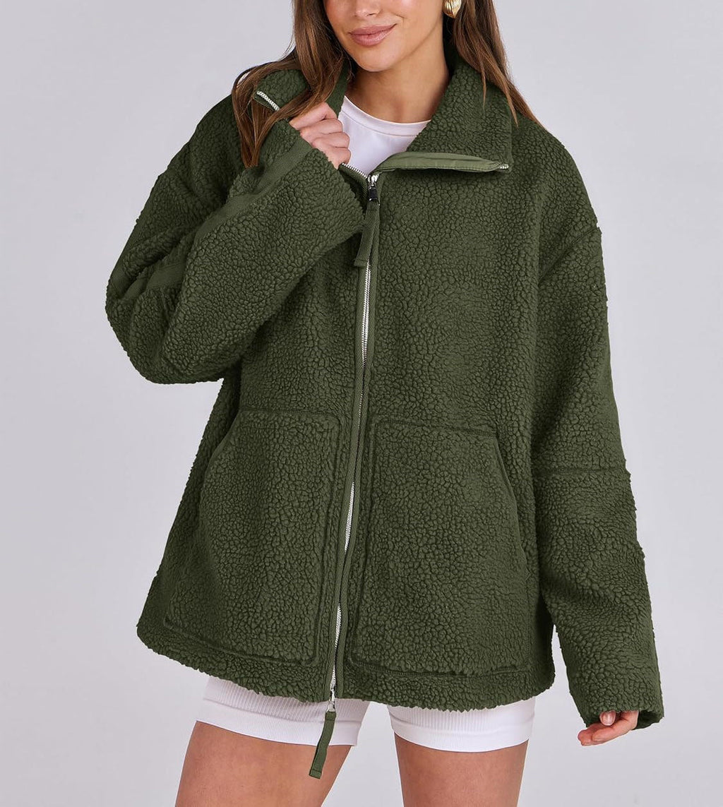 Women's Teddy Jacket - Soft Trendy Everyday Outerwear