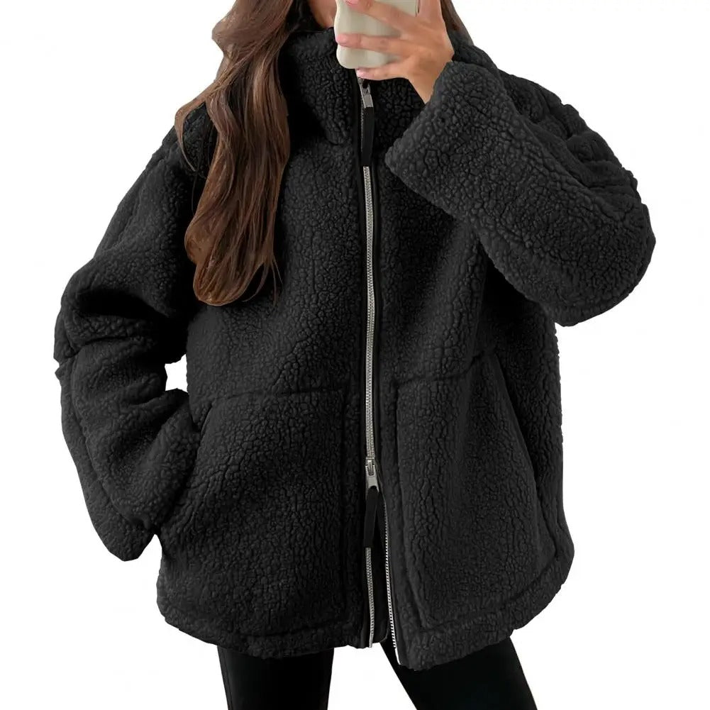 Women's Teddy Jacket - Soft Trendy Everyday Outerwear