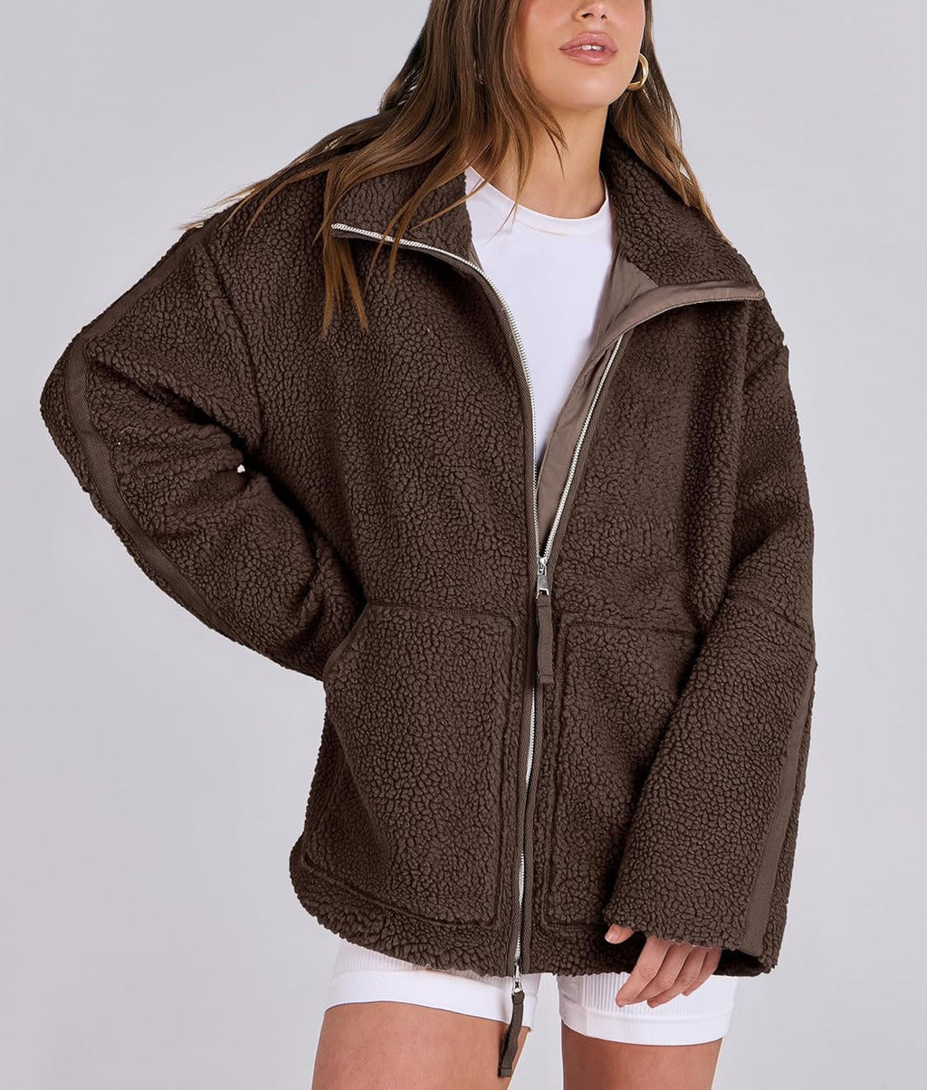 Women's Teddy Jacket - Soft Trendy Everyday Outerwear