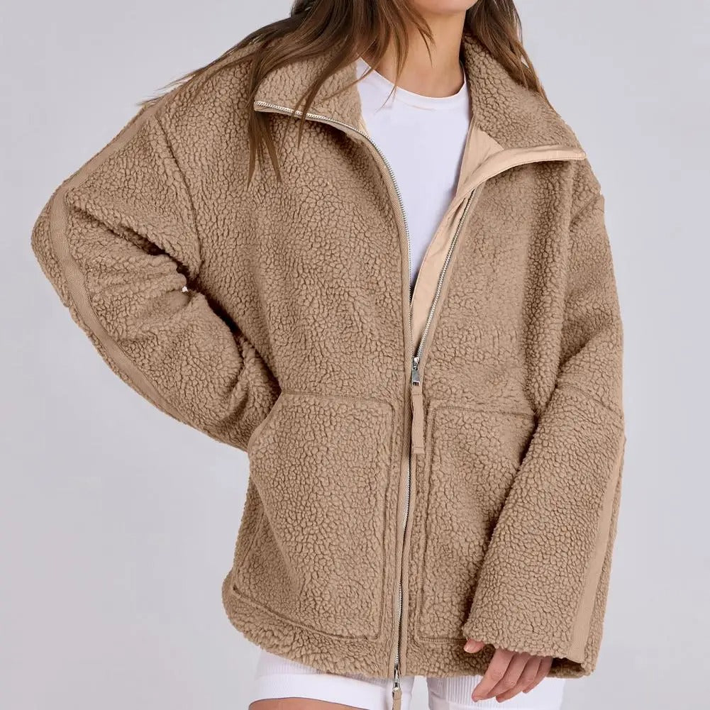 Women's Teddy Jacket - Soft Trendy Everyday Outerwear
