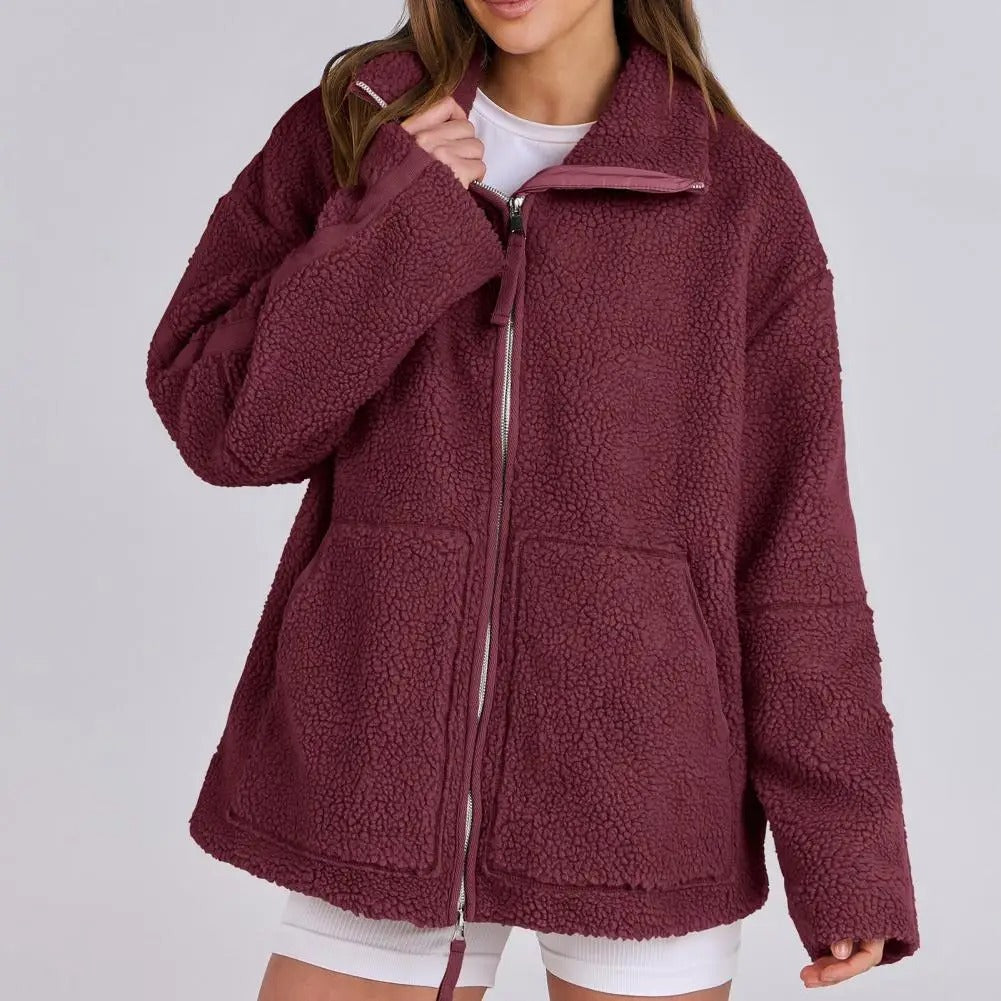 Women's Teddy Jacket - Soft Trendy Everyday Outerwear