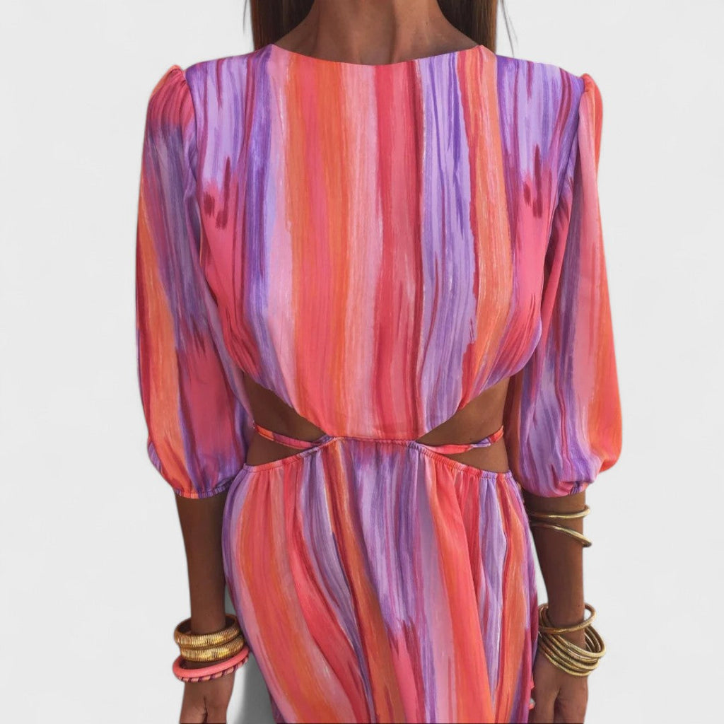 Women's Maxi Dress - Riviera Elegance Occasion Style