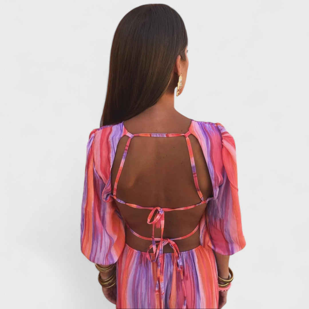 Women's Maxi Dress - Riviera Elegance Occasion Style