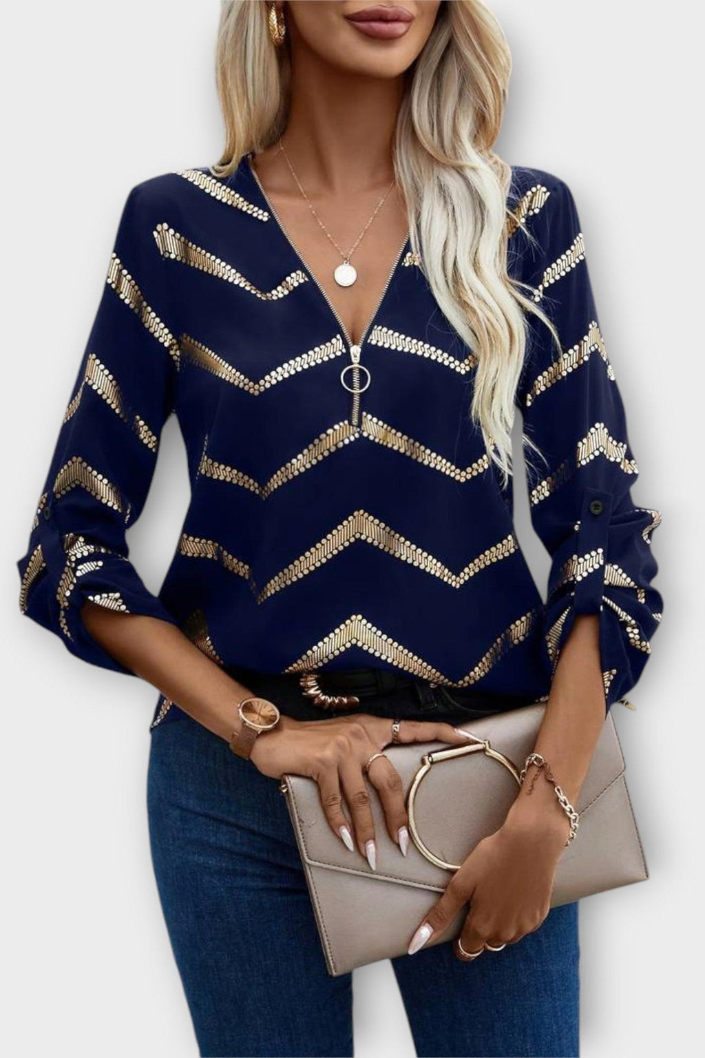 Women's Elegant Blouse – Lightweight Everyday Dressy Top
