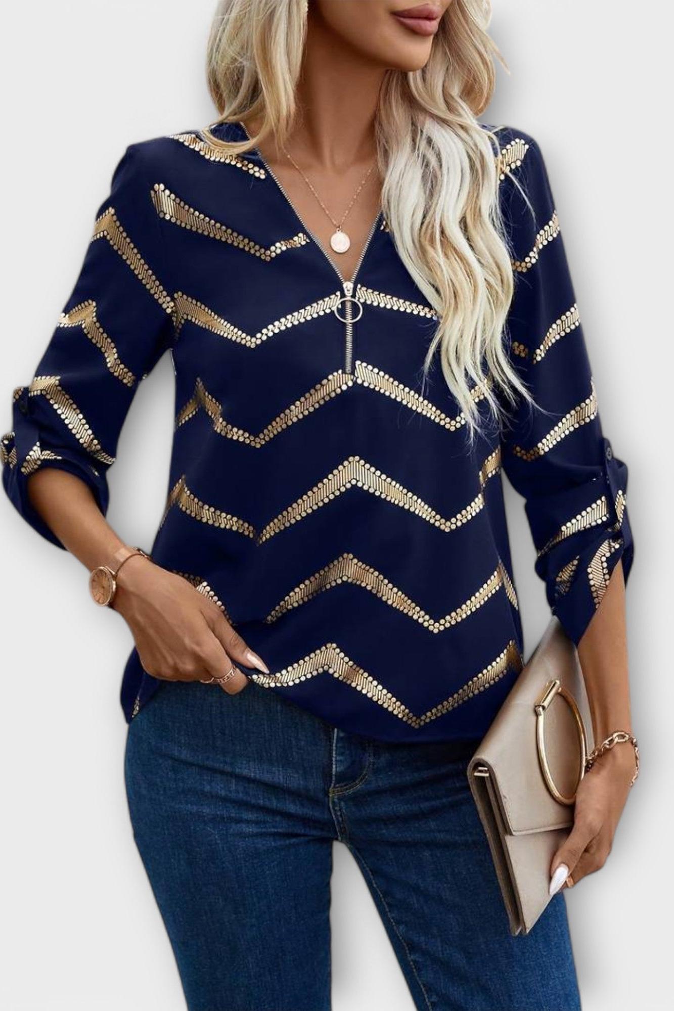 Women's Elegant Blouse – Lightweight Everyday Dressy Top