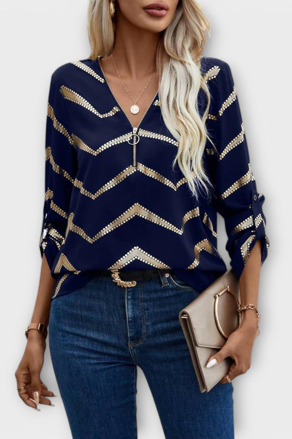 Women's Elegant Blouse – Lightweight Everyday Dressy Top