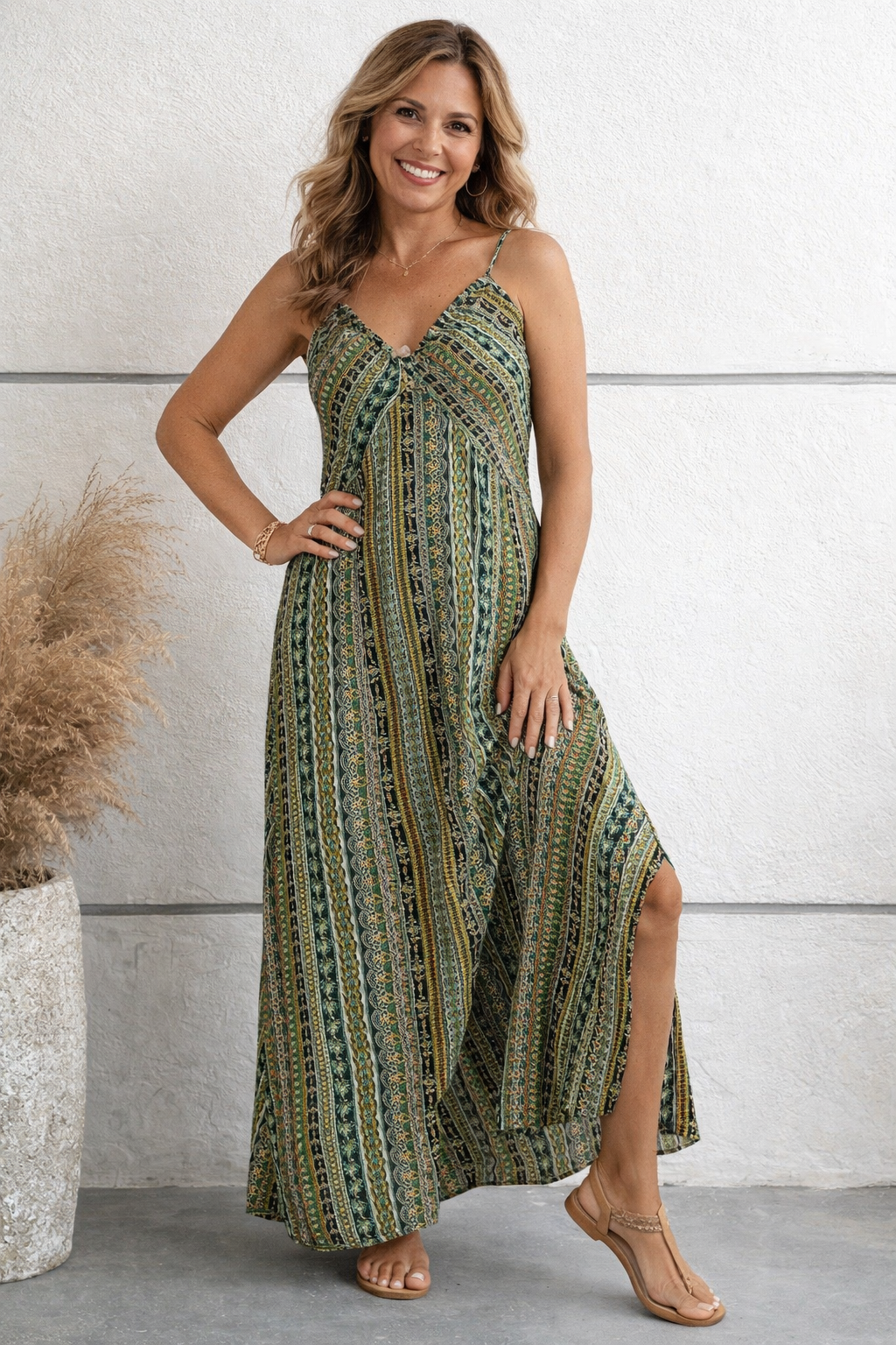 Women's Maxi Summer Dress – Flowy Vacation Day Dress