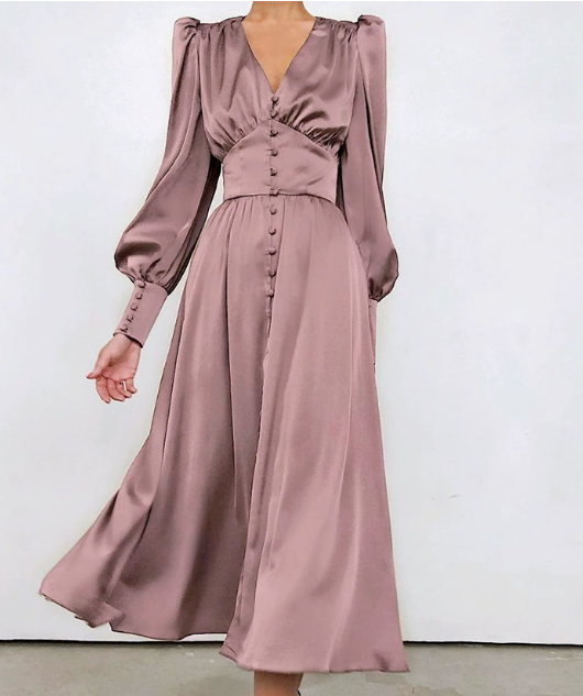 Arya Women’s Satin Dress – Elegant Luxe Party Evening Style