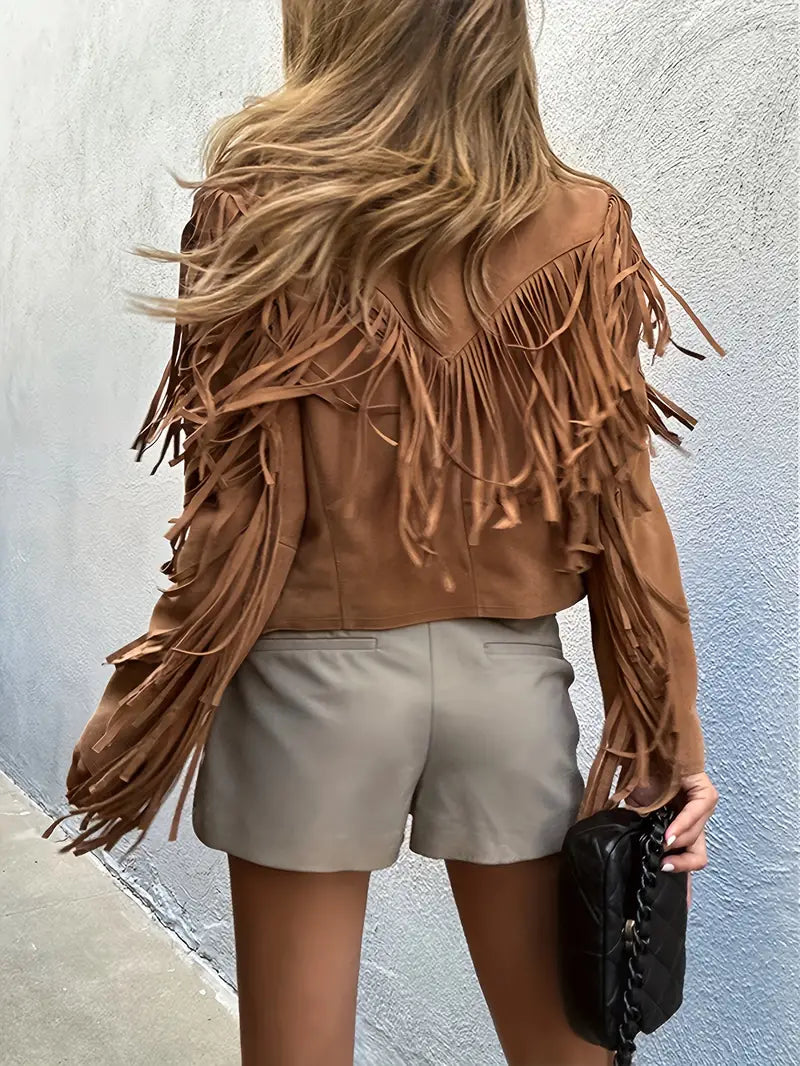 Fringe Suede Jacket - Boho and Soft