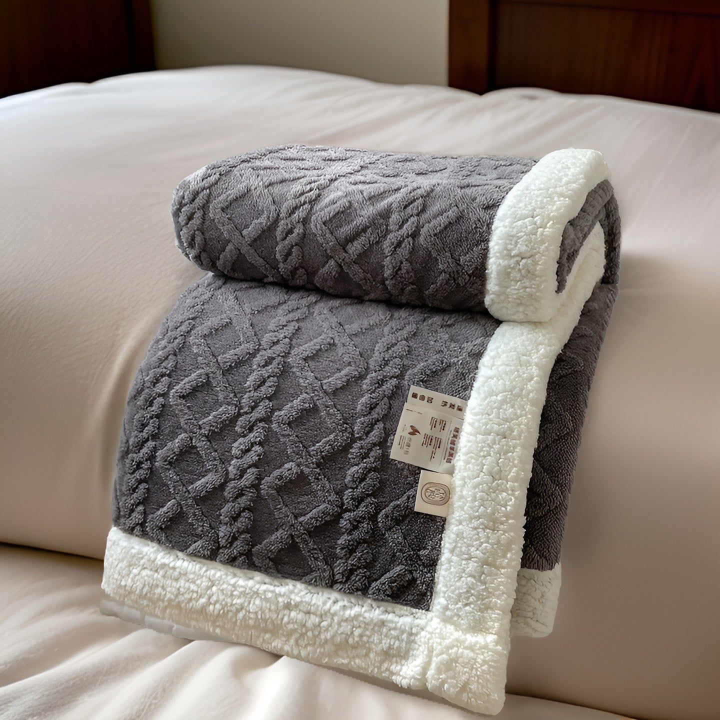 Luxurious Double-Sided Fleece Blanket for Ultimate Winter Comfort