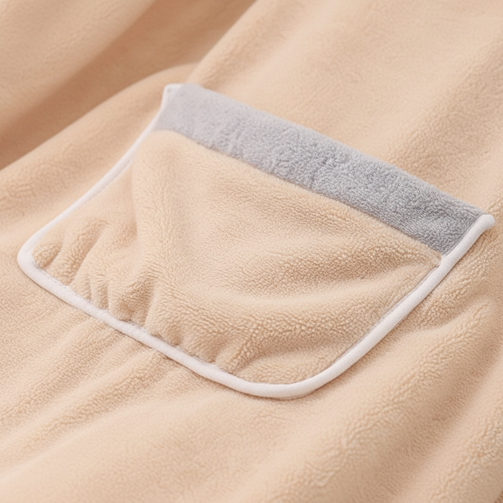 Hooded Fleece Poncho - Soft and Cozy