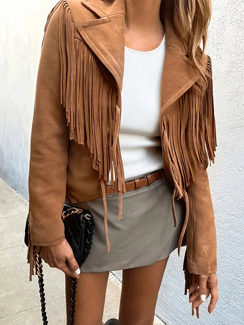 Fringe Suede Jacket - Boho and Soft