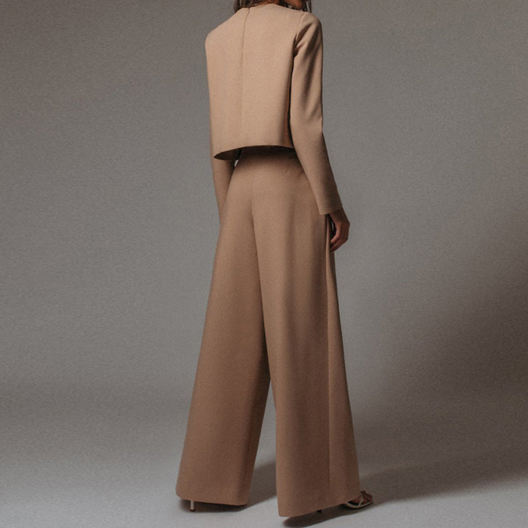 Women’s Elegant Two-Piece Palazzo Set – Relaxed Fit Stylish Outfit
