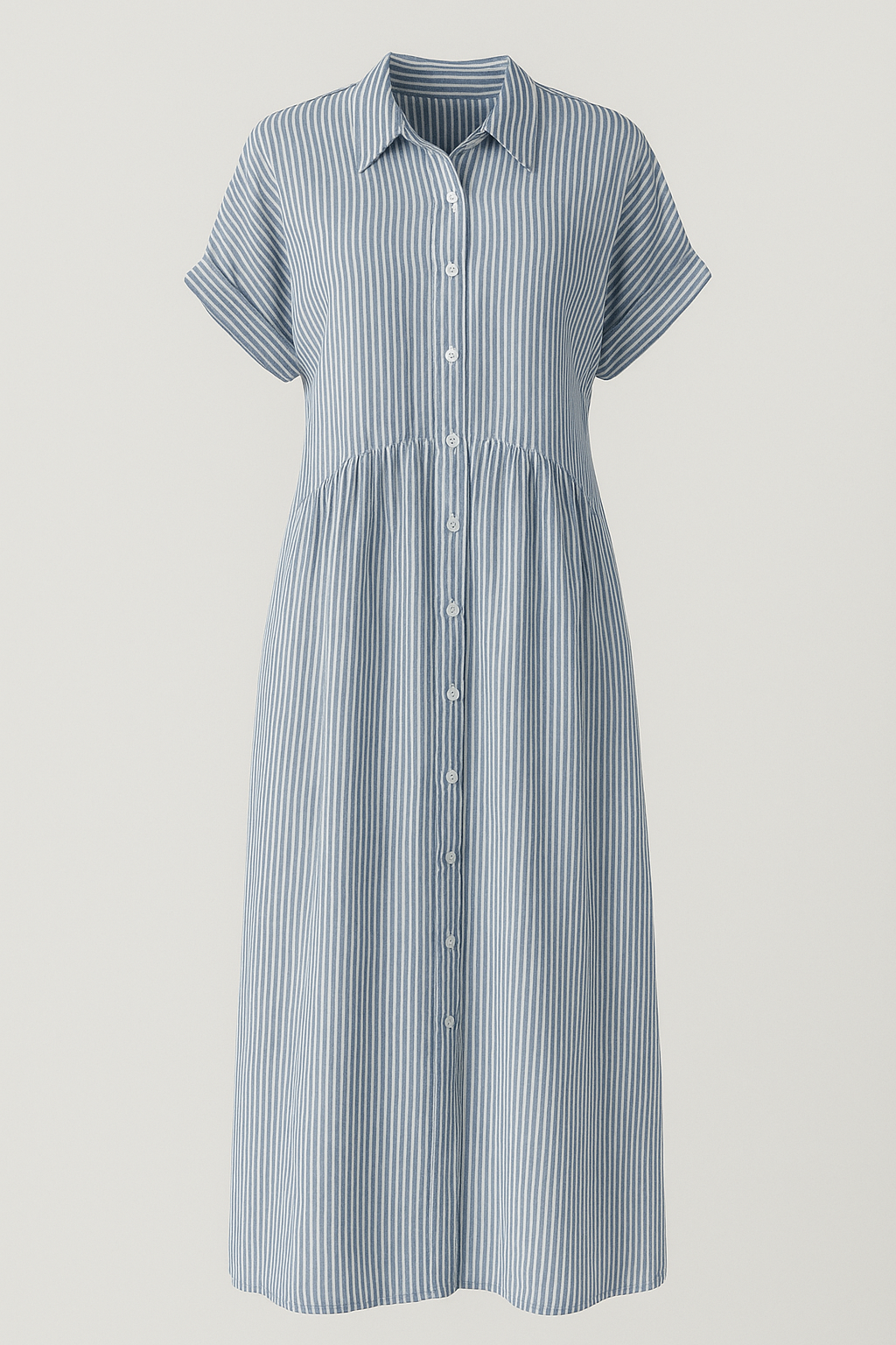 Women's Midi Dress with Pockets – Casual Flowy Everyday Dress