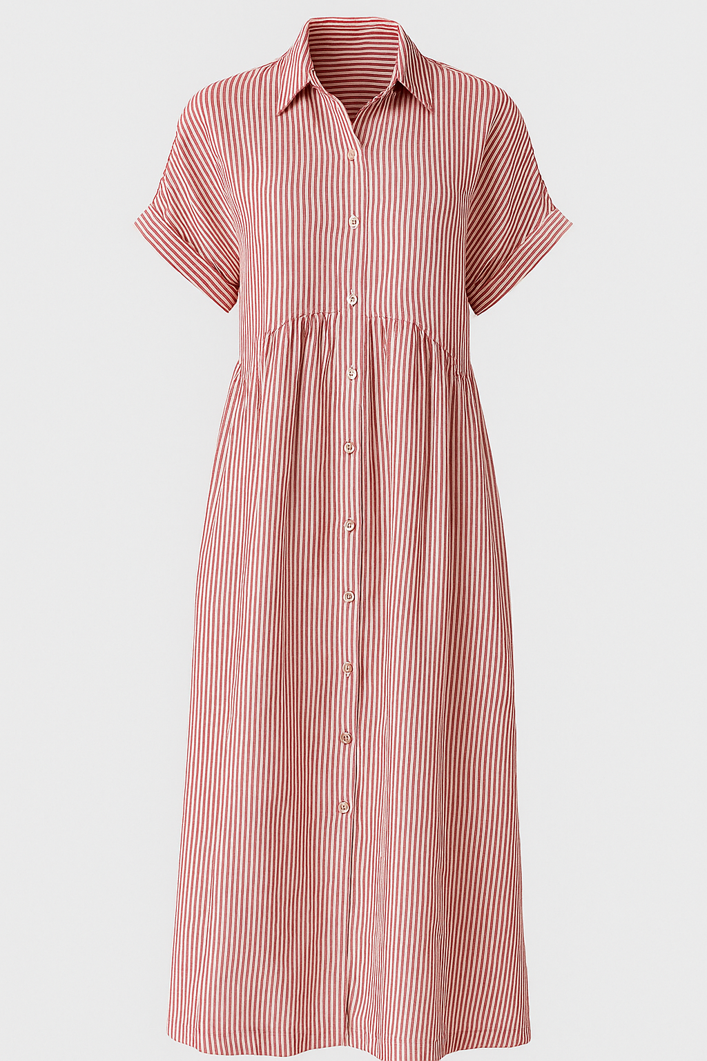 Women's Midi Dress with Pockets – Casual Flowy Everyday Dress