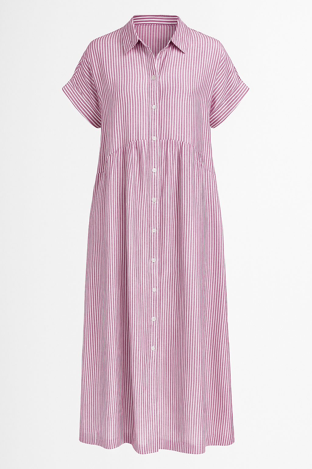 Women's Midi Dress with Pockets – Casual Flowy Everyday Dress