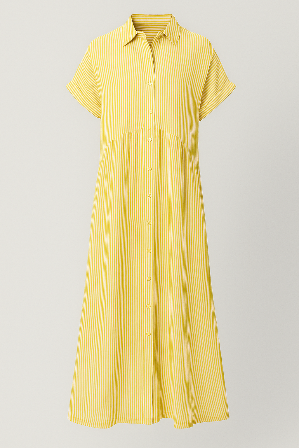 Women's Midi Dress with Pockets – Casual Flowy Everyday Dress