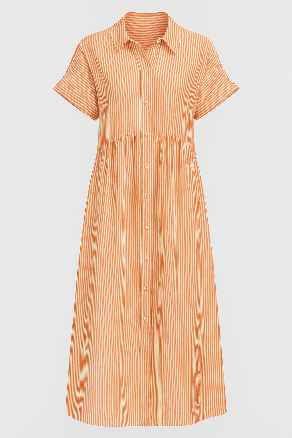 Women's Midi Dress with Pockets – Casual Flowy Everyday Dress