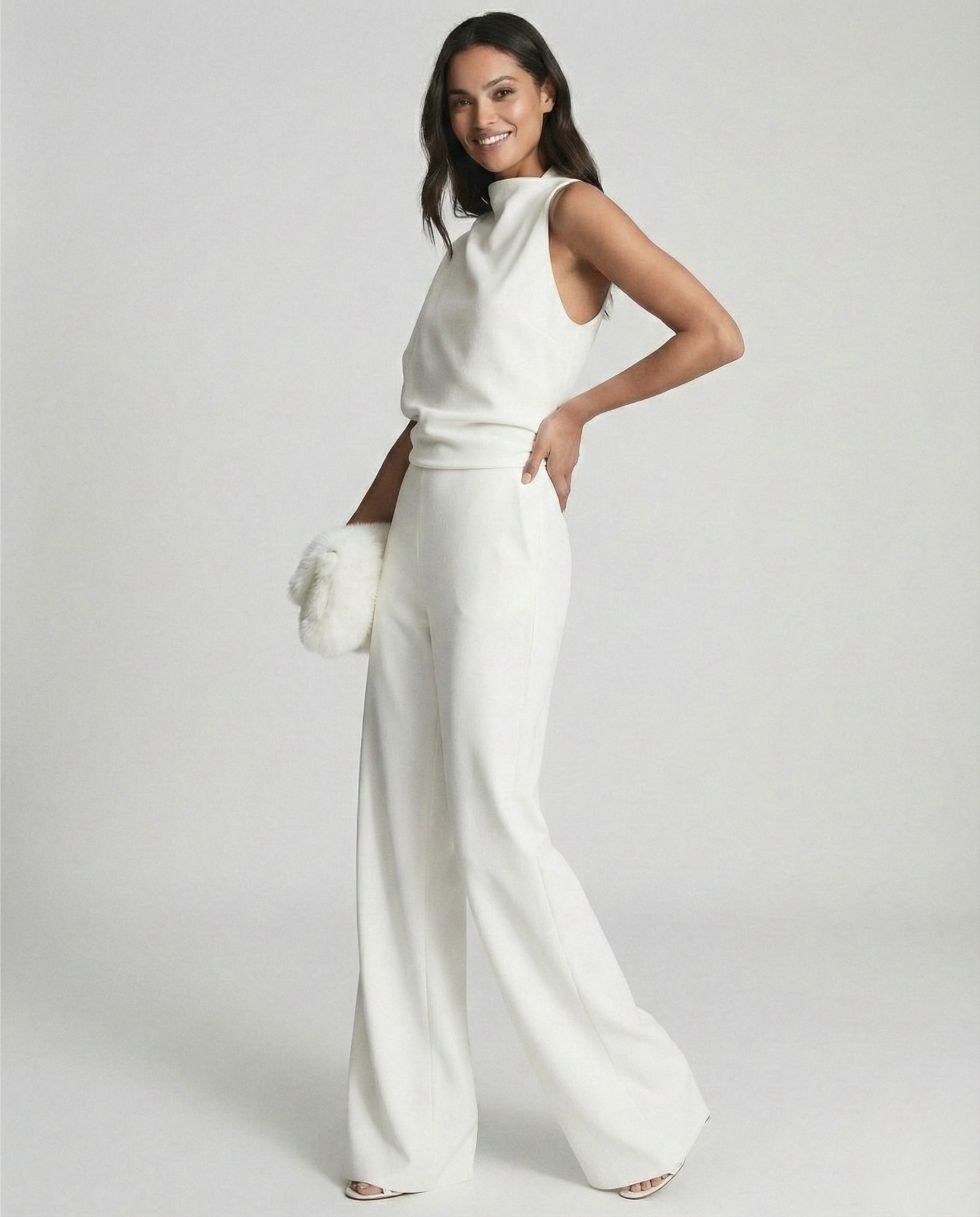 Luna’s Women’s One-Shoulder Jumpsuit – Elegant Midnight Party Style