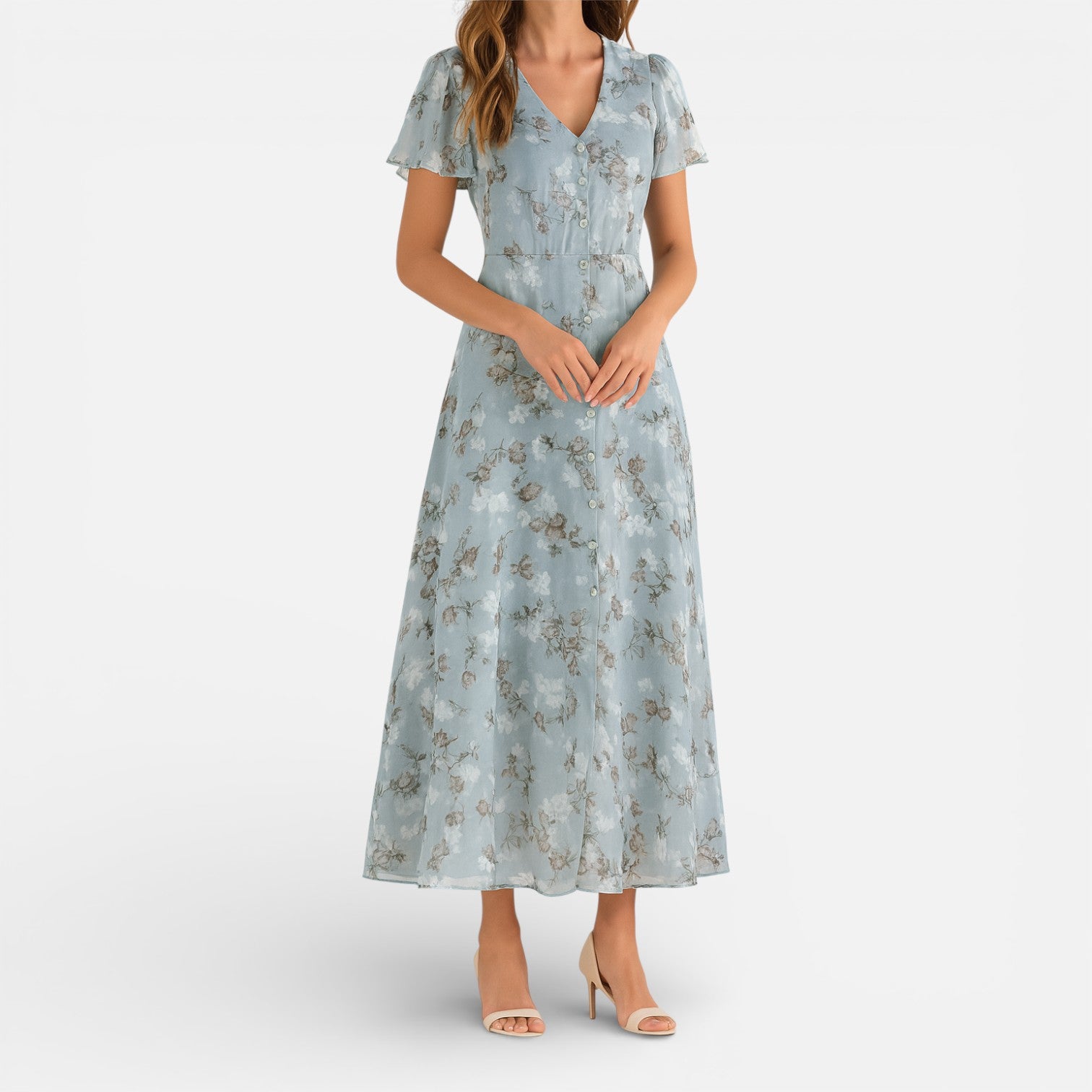 Women’s Timeless Floral Maxi Dress – Elegant Lightweight Summer Dress
