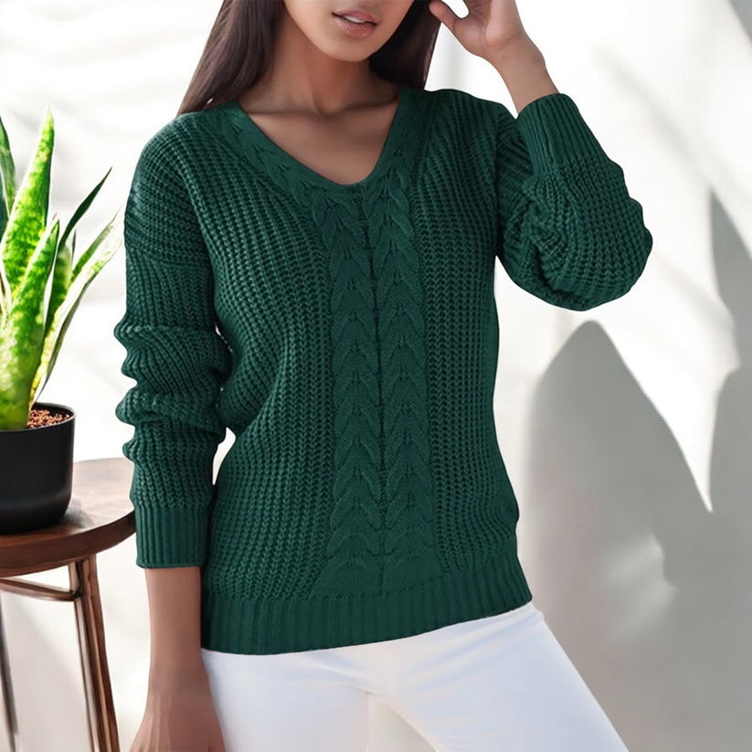 Loose Long-Sleeve Sweater - Easy and Soft