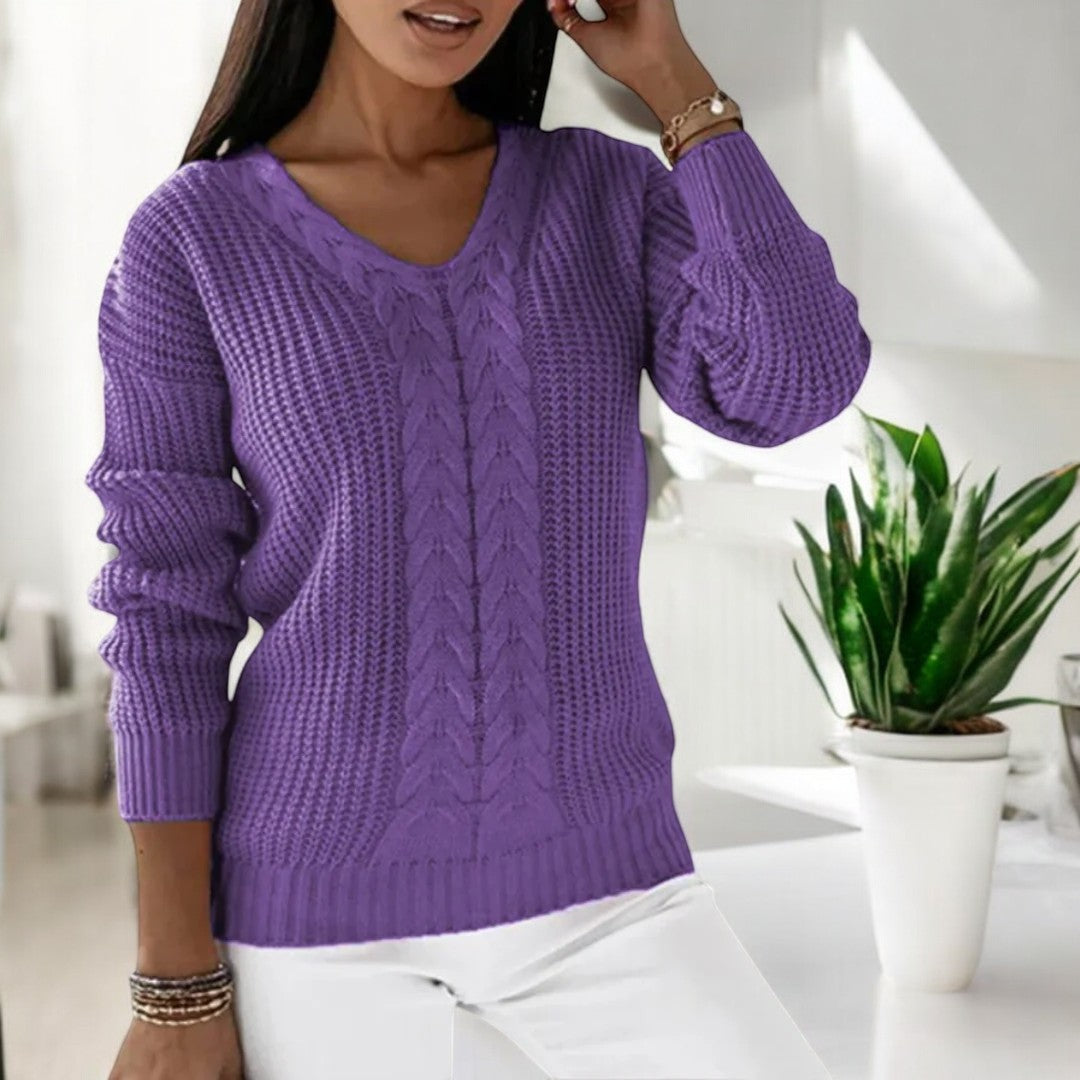 Loose Long-Sleeve Sweater - Easy and Soft