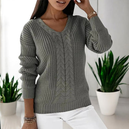 Loose Long-Sleeve Sweater - Easy and Soft