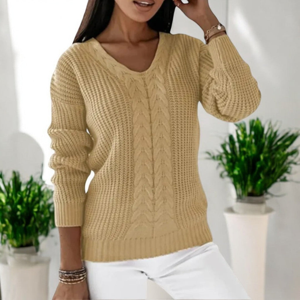 Loose Long-Sleeve Sweater - Easy and Soft
