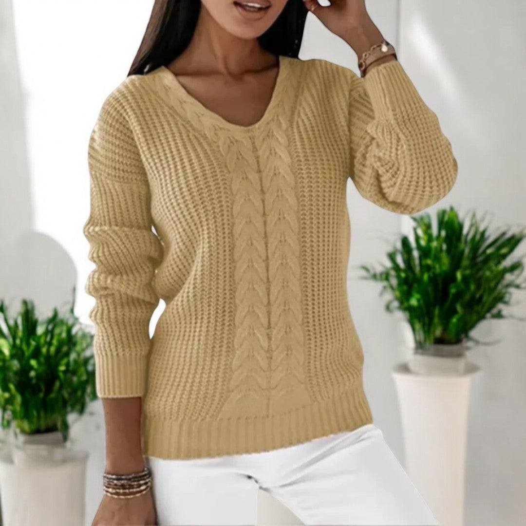 Loose Long-Sleeve Sweater - Easy and Soft
